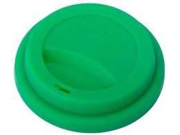 Разное Стакан с силиконовой крышкой "Cafe", зеленый