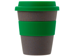 Разное Стакан с силиконовой крышкой "Cafe", зеленый
