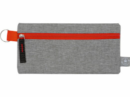 Разное Универсальный пенал из переработанного полиэстера RPET "Holder", серый/красный