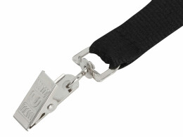 Разное Ланъярд из RPET с клипом, черный