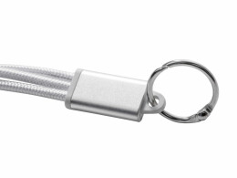 Разное Кабель для зарядки «Tres» с брелоком, серый