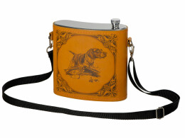 Разное Фляга 510 (рыжая кожа), 1,5 л