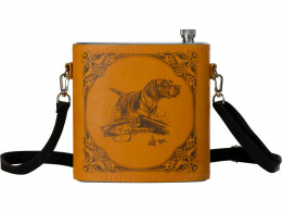 Разное Фляга 510 (рыжая кожа), 1,5 л