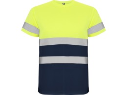 Roly Футболка "Delta" мужская, нэйви/неоновый желтый