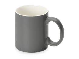 Разное Матовая кружка Марко базовой формы, цветная снаружи, белая внутри, серый