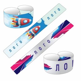 сделано в России Браслет Slap с печатью на заказ