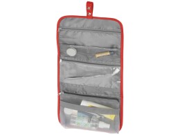 Разное Несессер для путешествий со съемной косметичкой "Flat", красный