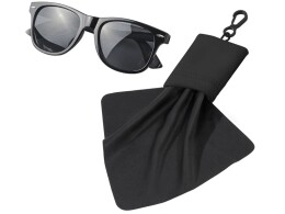 Разное Очищающая салфетка «Neat» из микрофибры в чехле, черный