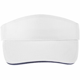 Molti Козырек Active, белый с темно-синим кантом