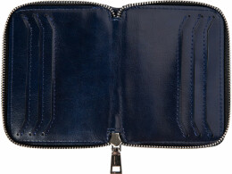 Разное Картхолдер на молнии для 8 пластиковых карт с RFID защитой "Fabrizio", синий