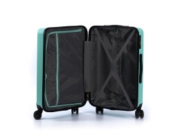 Torber Чемодан TORBER КАСПИЙ, светло-зелёный, ABS-пластик, 43 х 26 х 68 см, 64 л