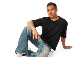 US Basic Футболка оверсайз «Liyon» унисекс, черный