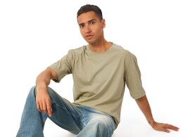 US Basic Футболка оверсайз «Liyon» унисекс, оливковый