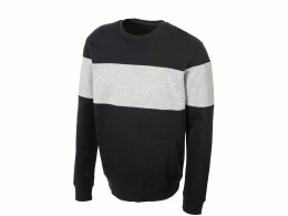 US Basic Свитшот блокинг «Edinburgh», черный/серый меланж, мужской