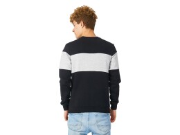 US Basic Свитшот блокинг «Edinburgh», черный/серый меланж, мужской