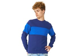 US Basic Свитшот блокинг «Edinburgh», нейви/кл.синий, мужской