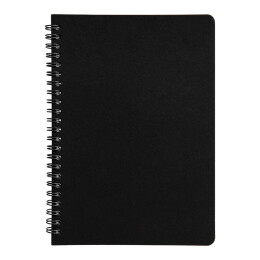 Y-note Блокнот на двойной пружине HELIX, 143 х 205 мм, черный, блок в линейку