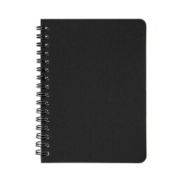 Y-note Блокнот на двойной пружине HELIX MINI, 105 х 150 мм, черный, блок в клетку
