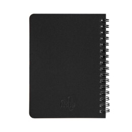 Y-note Блокнот на двойной пружине HELIX MINI, 105 х 150 мм, черный, блок в клетку