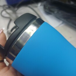 Разное Термокружка "Mony Steel" 350 мл, soft touch, голубой (Р)