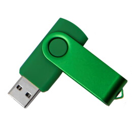 Happy gifts USB flash-карта DOT (16Гб), зеленый, 5,8х2х1,1см, пластик, металл