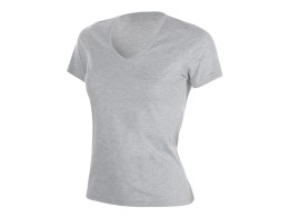 US Basic Футболка "Heavy Super Club N" женская с V-образным вырезом, серый меланж