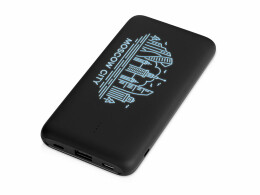 Evolt Внешний беспроводной аккумулятор с подсветкой лого «Reserve X» v.2, 8000 mAh, ярко-черный