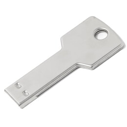 Happy gifts USB flash-карта KEY (16Гб), серебристая, 5,7х2,4х0,3 см, металл