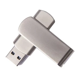 Happy gifts USB flash-карта SWING METAL (16Гб), серебристая, 5,3х1,7х0,9 см, металл