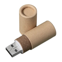 Happy gifts USB flash-карта TUBE (8Гб), натуральная, 6,0х1,7х1,7 см, картон