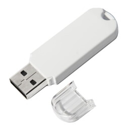Happy gifts USB flash-карта UNIVERSAL (16Гб), белая, 5,8х1,7х0,6 см, пластик