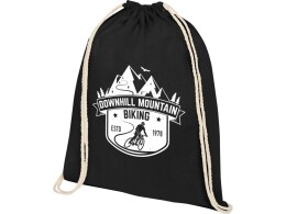 Разное Рюкзак со шнурком Tenes из хлопка плотностью 140 г/м2, черный