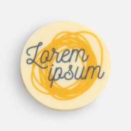 сделано в России Печенье Dream White в белом шоколаде, круг