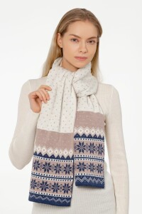 сделано в России Шарф Joyful на заказ, XL, акрил