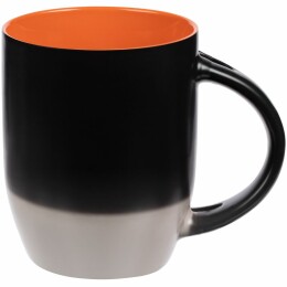 Разное Кружка-хамелеон Melty с ложкой, черная с оранжевым