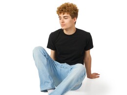 US Basic Футболка "Heavy Super Club" с боковыми швами, мужская, черный