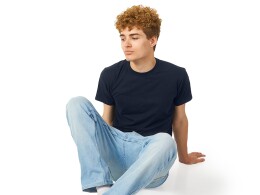 US Basic Футболка "Heavy Super Club" с боковыми швами, мужская, темно-синий