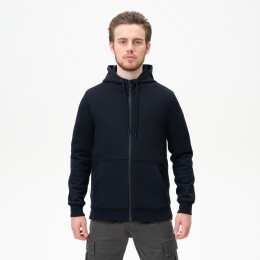 Portobello Трикотаж Толстовка на молнии с капюшоном MATEO, темно-синяя, размер XXXL