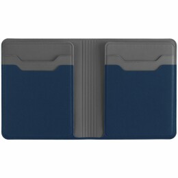 сделано в России Картхолдер с отделением для купюр Dual, синий