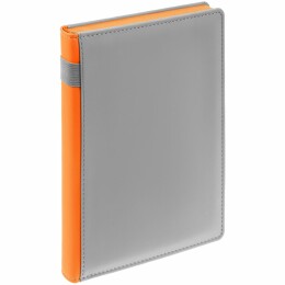 Контекст Ежедневник Spain Shall на заказ, недатированный, серый с оранжевым