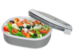 Разное Ланч-бокс Hotty 750 мл для микроволновой печи, серый/белый