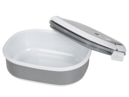 Разное Ланч-бокс Hotty 750 мл для микроволновой печи, серый/белый