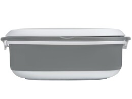 Разное Ланч-бокс Hotty 750 мл для микроволновой печи, серый/белый