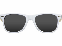 Разное Солнцезащитные очки Rockwood с бамбуковыми дужками в сером футляре, белый