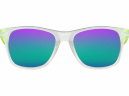 Разное Очки солнцезащитные с зеркальными линзами "Partymaker", лайм