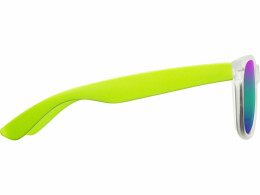 Разное Очки солнцезащитные с зеркальными линзами "Partymaker", лайм