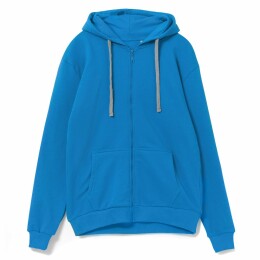 Molti Толстовка на молнии с капюшоном Siverga, бирюзовая
