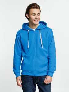 Molti Толстовка на молнии с капюшоном Siverga, бирюзовая