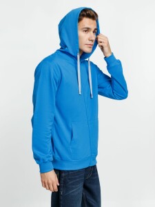 Molti Толстовка на молнии с капюшоном Siverga, бирюзовая