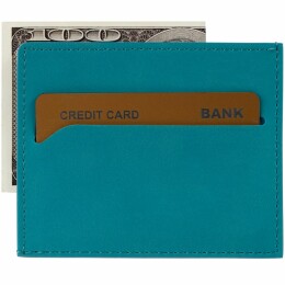 сделано в России Чехол для карточек Nubuk, бирюзовый